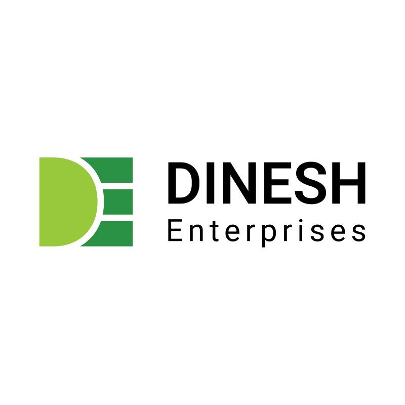 The Dinesh Enterprises logo designed by Show Starters for a local electrical supplies and switch shop in Tirunelveli.