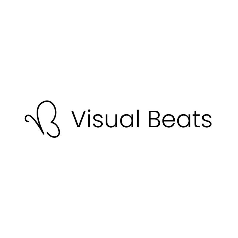 Visual Beats logo by Show Starters for a global design agency from Nagercoil